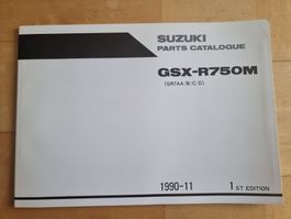 Suzuki GSX-R750M Teilekatalog, 1990-11, 1. Edition Top!