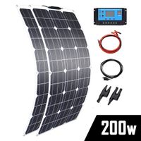 Flexibles Solarpanel Set 200w / Kit panneau solaire [NEU]