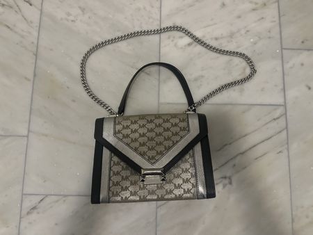 Michael Kors Handtasche Silber/Schwarz - Neuwertig!