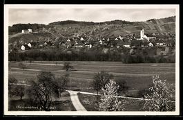 Birmenstorf, Ortsansicht mit Kirche im F