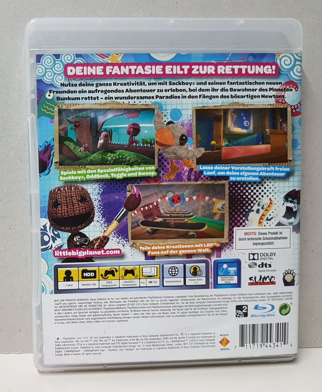 Sony Giochi: 😎 PS3  Little Big Planet 3 Move – Usato da Schüpfheim venduto da Games_Spielkonsolen 2