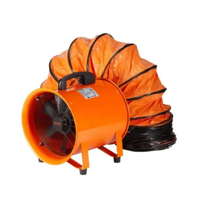 VEVOR Bauventilator 365 W AC Motor Baugebläse 2810 U/min Baulüfter