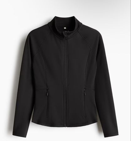 Sportjacke Damen schwarz Reissverschluss Gr.XS/34