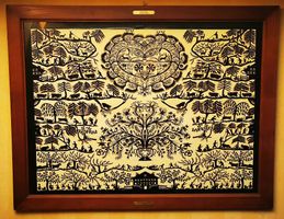 Oeuvre originale de Colette Rossier "La Désalpe" 1997