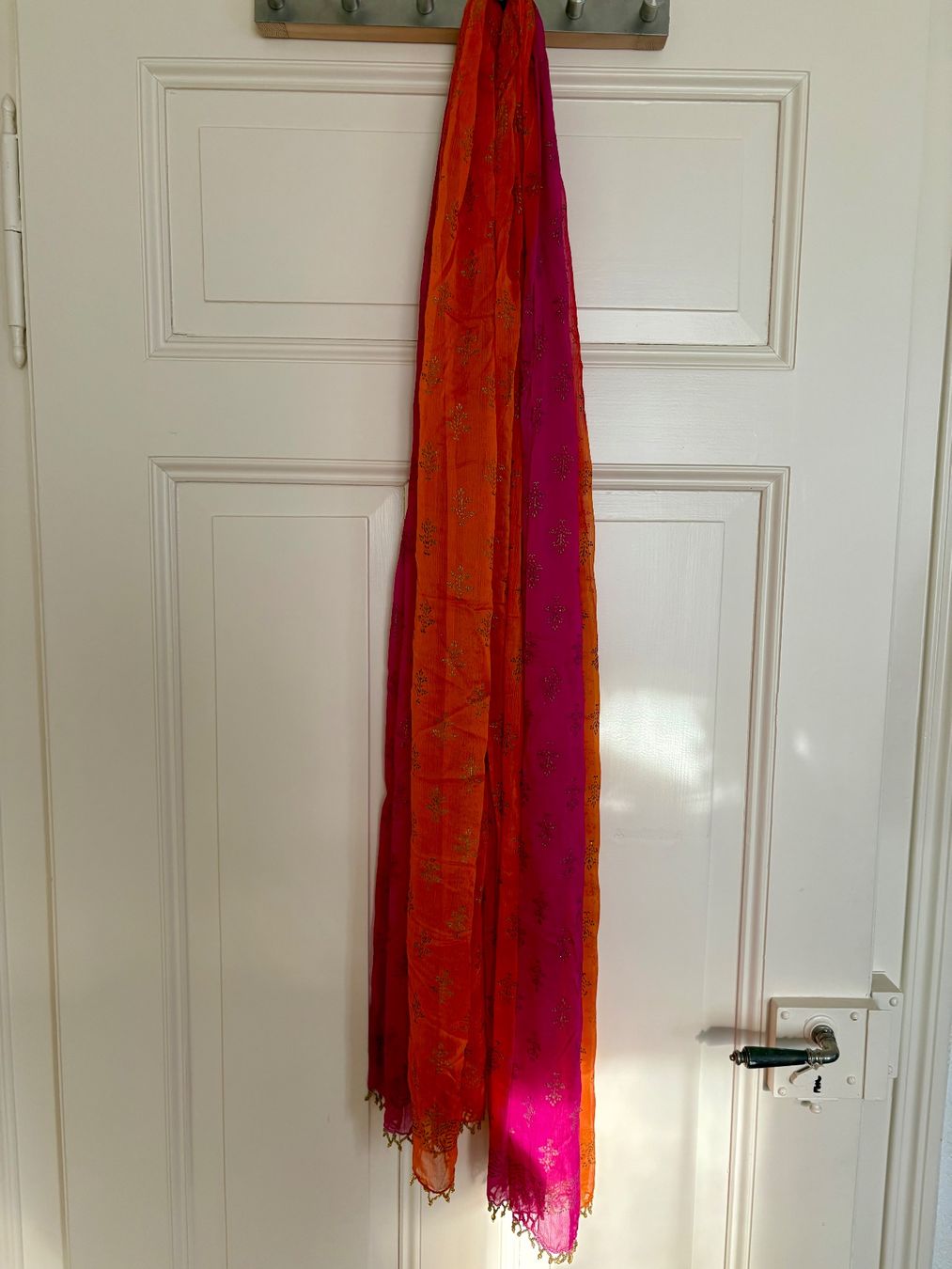 Foulard & Sciarpe: Feiner indischer Schal orange-pink – Nuovo (secondo la descrizione) da Uster venduto da pri_6r68 4