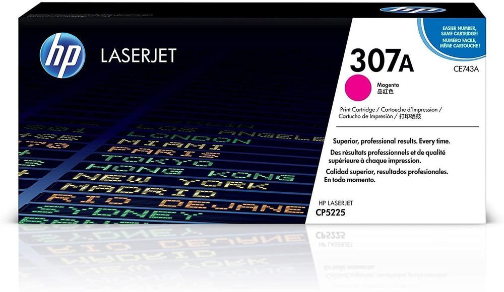Toner HP 307A cartouche d'origine - Magenta - CE743A main image 1