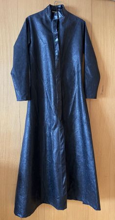 Bibian Blue - dunkelblauer Gothic-Couture (Regen-) Mantel