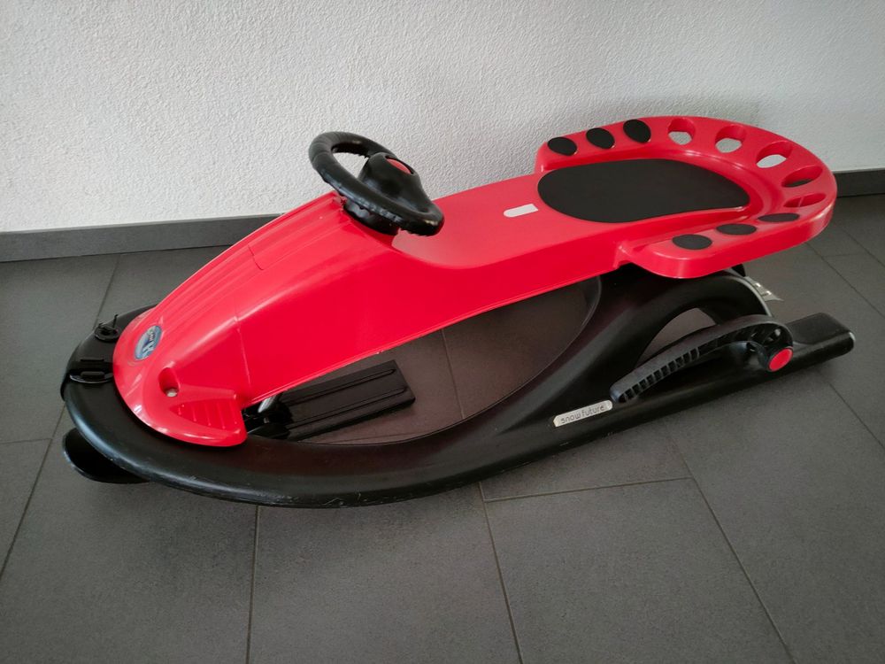 KHW Kunststoff-Lenkschlitten Snow Flyer de Luxe Rot kaufen bei