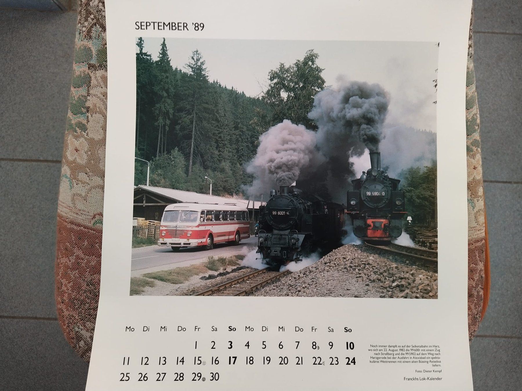 Calendari: Lok- Kalender Franckhs 1989 – Usato da Bern venduto da micky031 5