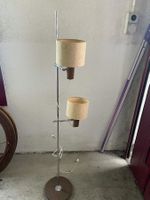 Retro Stehlampe Chrom 2-flammig Vintage 60er Jahre Look