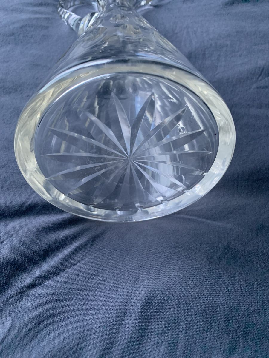Caraffe: Vintage Kristall Glaskaraffe Dekander – Usato da Winterthur venduto da Darfweg 5
