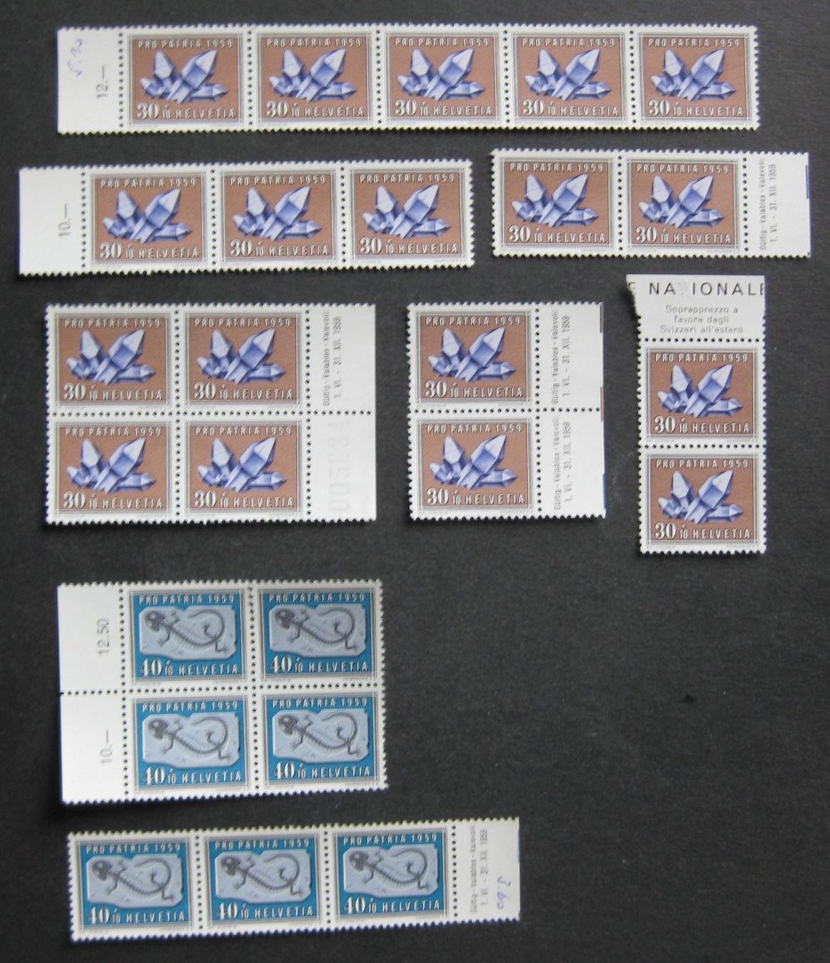 Tous les timbres: PP 1959 postfrisch – Neuf (Voir description) à Frauenfeld par Interessent1 1