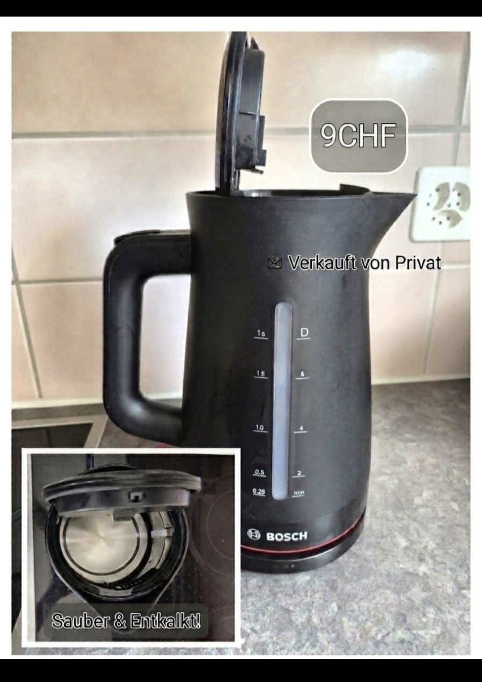 Bosch Sanitär: Wasserkocher Bosch 1.7L  – Gebraucht aus Basel von vic_5nm6