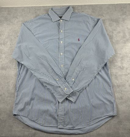 Chemise Ralph Lauren bleue rayures - Taille XL