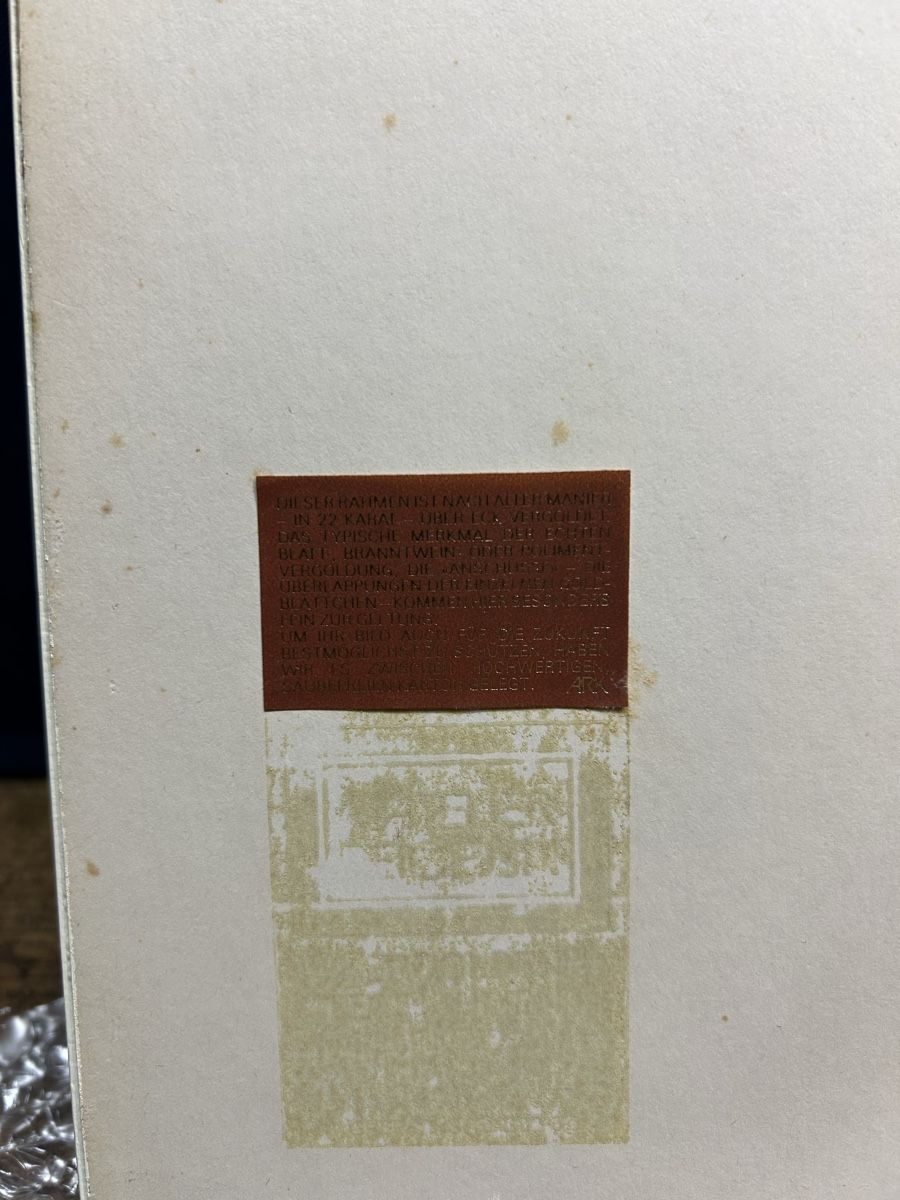 Grafiken & Lithographien: Hans Erni Original Lithographie mit Blattgoldrahmen – Gebraucht aus Ibach von heifla 2