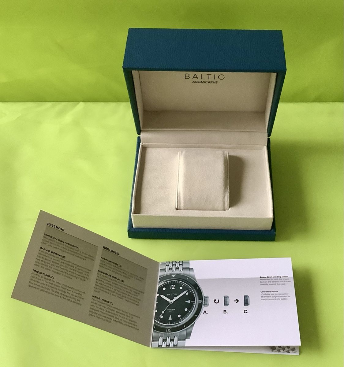 Scatole porta orologi: Uhrenbox komplett - Baltic Aquascaphe – Usato da Reinach BL venduto da P.Maeser 3