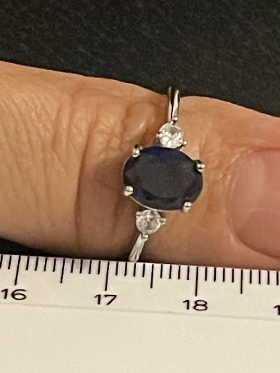 Anelli: Bague  bleue  ovale zirconium 58 neuve – Nuovo (secondo la descrizione) da Kloten venduto da Vermicelles 3