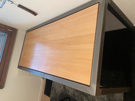 Bureau métal/bois fabriqué par un artisan