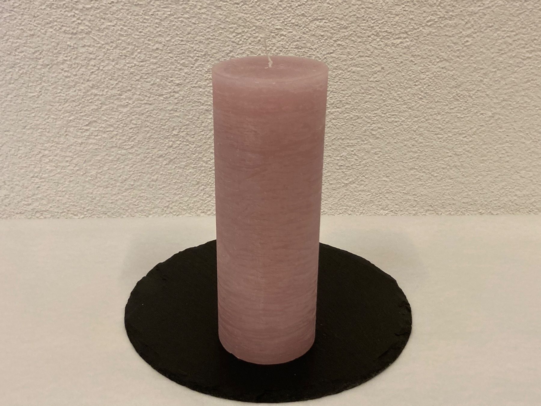 Candele: Kerze 8 x 22 cm, altrosa rustic, ca.950g – Nuovo (secondo la descrizione) da Neuenhof venduto da jorogo