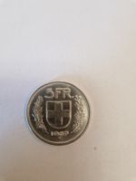 Moneta 5 Franchi Svizzera 1967 in buono stato, argento