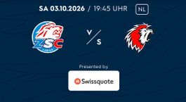 ZSC vs Lausanne              2 Tickets