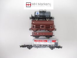 Roco 46034+56152+46420+4321 Güterwagenset Deutsche Bahn DC