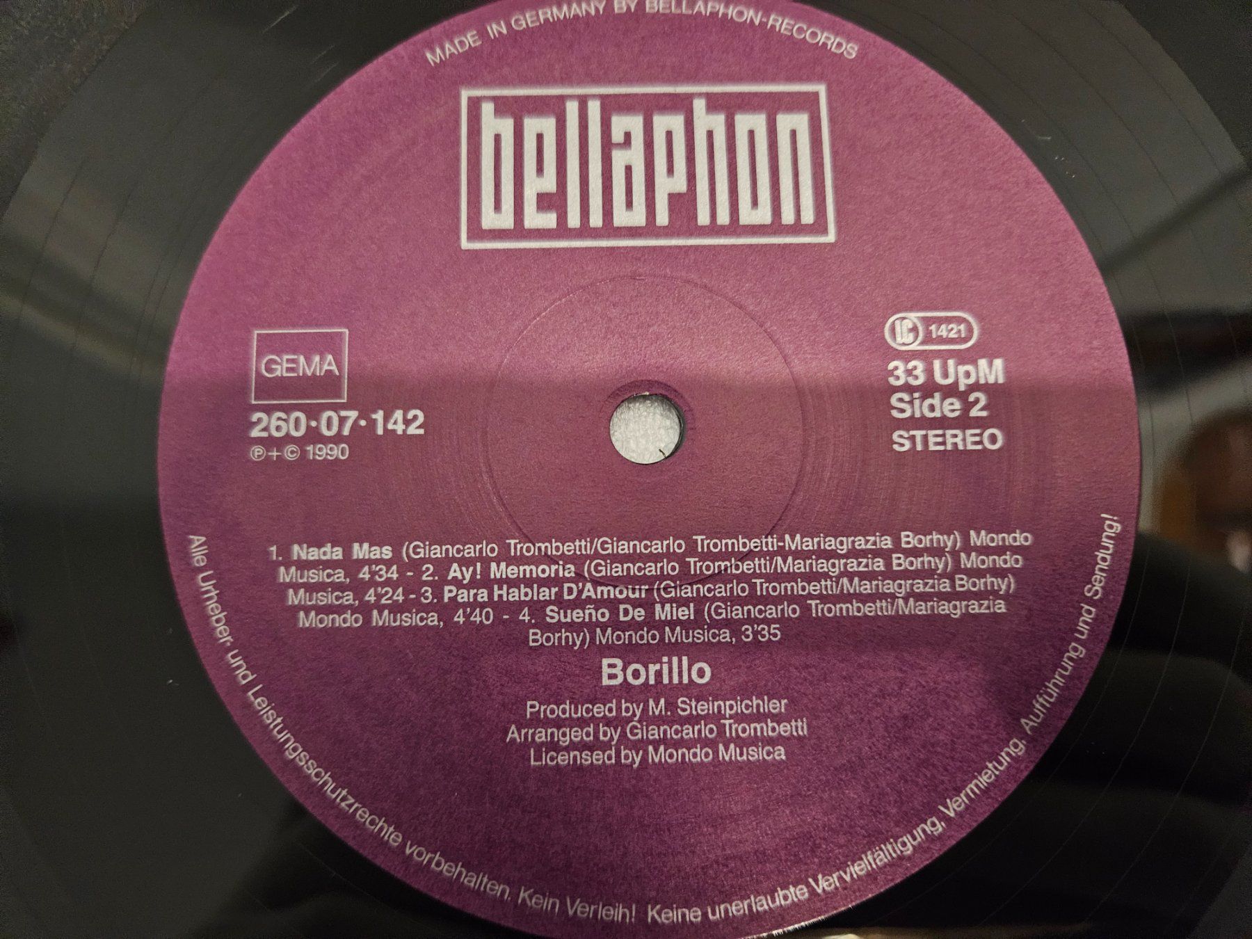 Dischi in vinile: Borillo – Borillo (LP, Disco, Latin) – Usato da Uster venduto da Vinyl-Leidenschaft 7