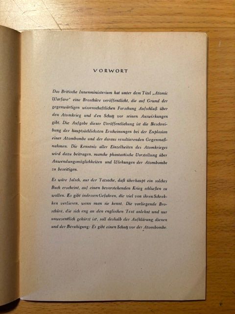 Libri: 2 alte Broschüren über den Atomkrieg – Usato da Seon venduto da retep012 5