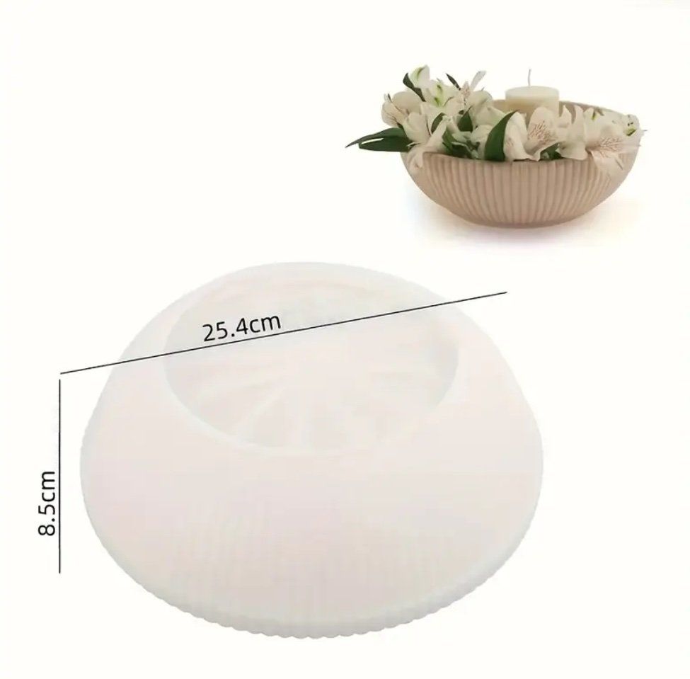 Teglie da forno: Giessform Silikonform Schale gerillt 24 cm – Nuovo e nell'imballaggio originale da Kaltbrunn venduto da schere-stein-papier 1