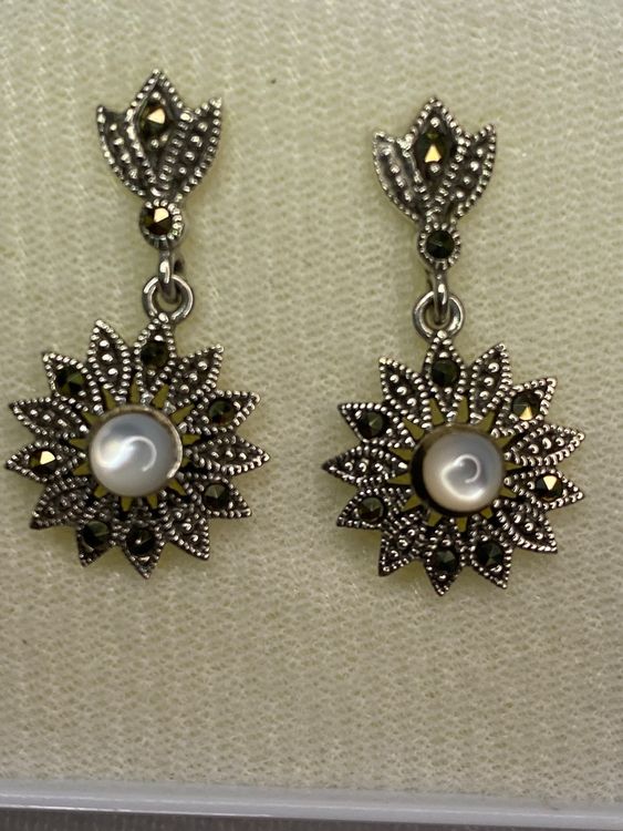 Ohrring Silber 925 mit echter Perle | Kaufen auf Ricardo