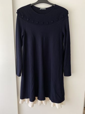 Alexander McQueen Strickkleid aus Wolle und Seide, Grösse 38