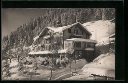 Adelboden, Die Pension Edelweiss unter e