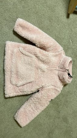 Girls Pink Fleece Pullover - Age 3