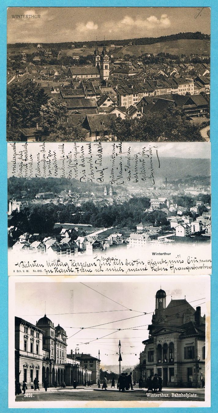 Ansichtskarten: Winterthur 9 Ansichtskarten ab 1898 ! Ab Fr.1! – Gebraucht aus Seedorf von Carabella3
