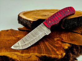 Geprüft! 1A Knife Faltenstahl DAMASCUS Damast Jagd Messer