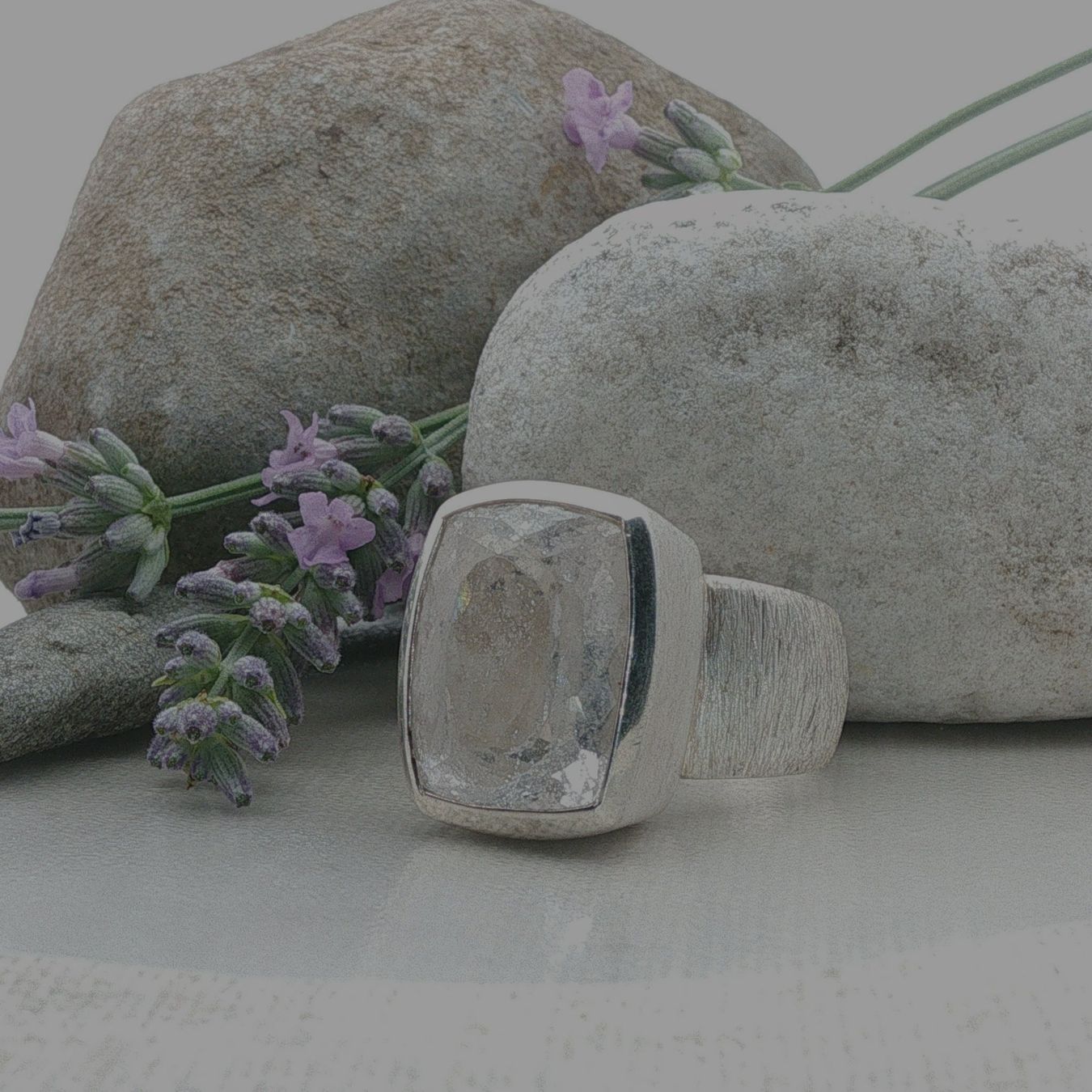 Olga Ribler Anelli: Unikate Silber Ring 925 Grösse 56 mit Beryll – Nuovo (secondo la descrizione) da Luzern venduto da Schmuckoutlet 2