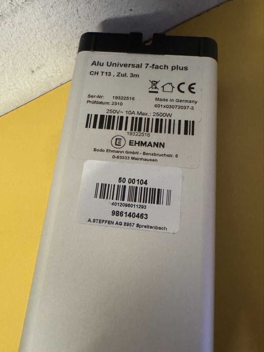 Stecker: Steckdosenleiste Ehmann  – Gebraucht aus Schlieren von Freundlich02 5