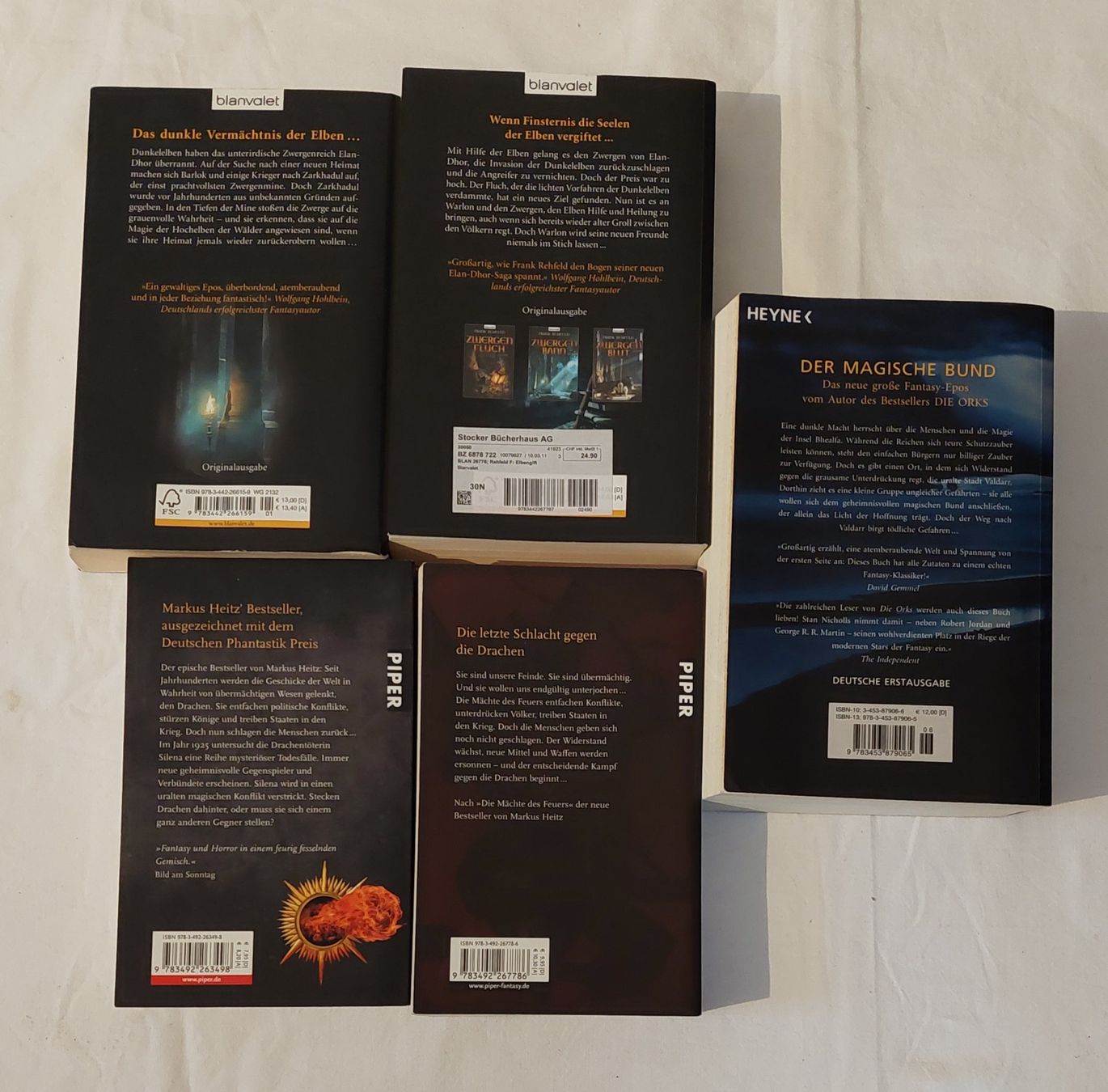 Bücher: 5 Bücher Fantasy, auch einzeln möglich – Gebraucht aus Uitikon Waldegg von Smeragol 1