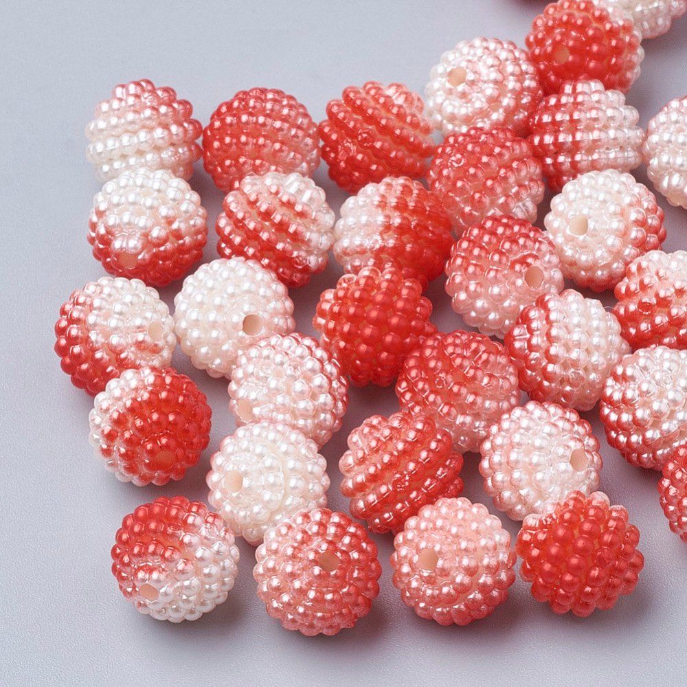 Perle (finte): Acrylperlen Beere Rot 10mm / 10St. – Nuovo (secondo la descrizione) da Rüegsau venduto da Tausendfreund
