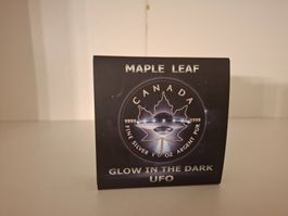 Glow in the Dark UFO (1 Unze Silber) Limitiert auf 500 Stück