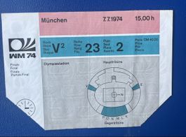 FUSSBALL WM TICKET FINALE 1974