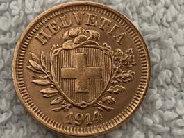 1 centime/Rappen 1914