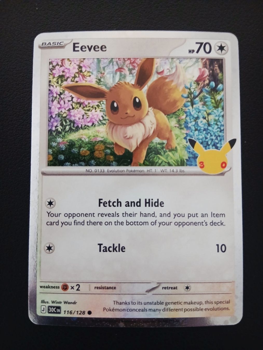 Pokémon Carte collezionabili: Eevee Attack Pokémon 30th Celebration Englisch – Nuovo (secondo la descrizione) da Regensdorf venduto da Baba_Basar 1