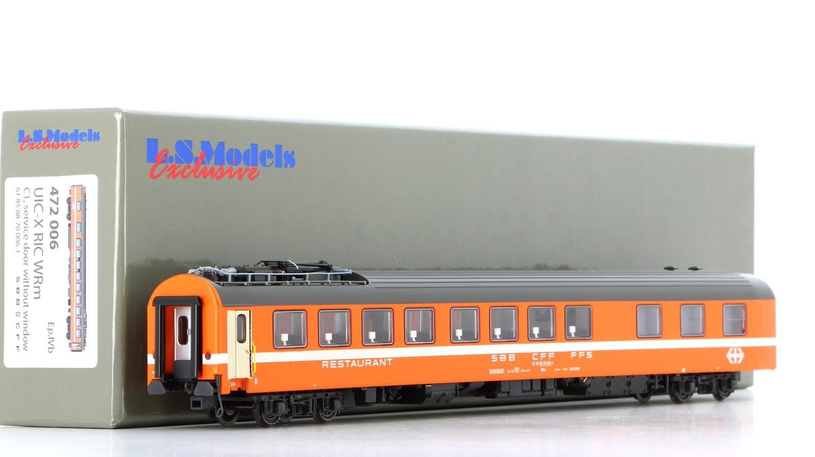 LS Models Modelleisenbahnen: L.S. Models 472006 SBB Speisewagen WRm orange – Neu und originalverpackt aus Bremgarten AG von Sportivo2007 1