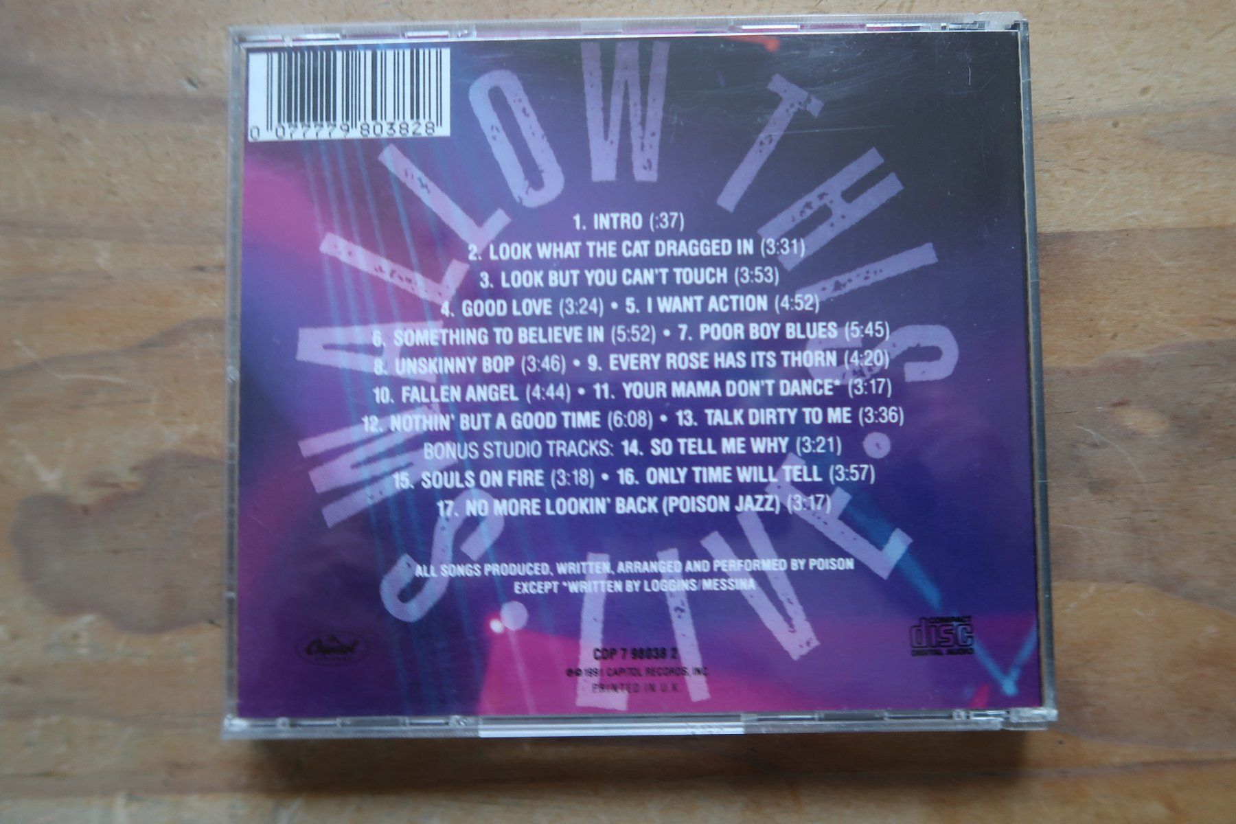 CDs: POISON - SWALLOW THIS LIVE - CD – Gebraucht aus Basel von Patiscat 1