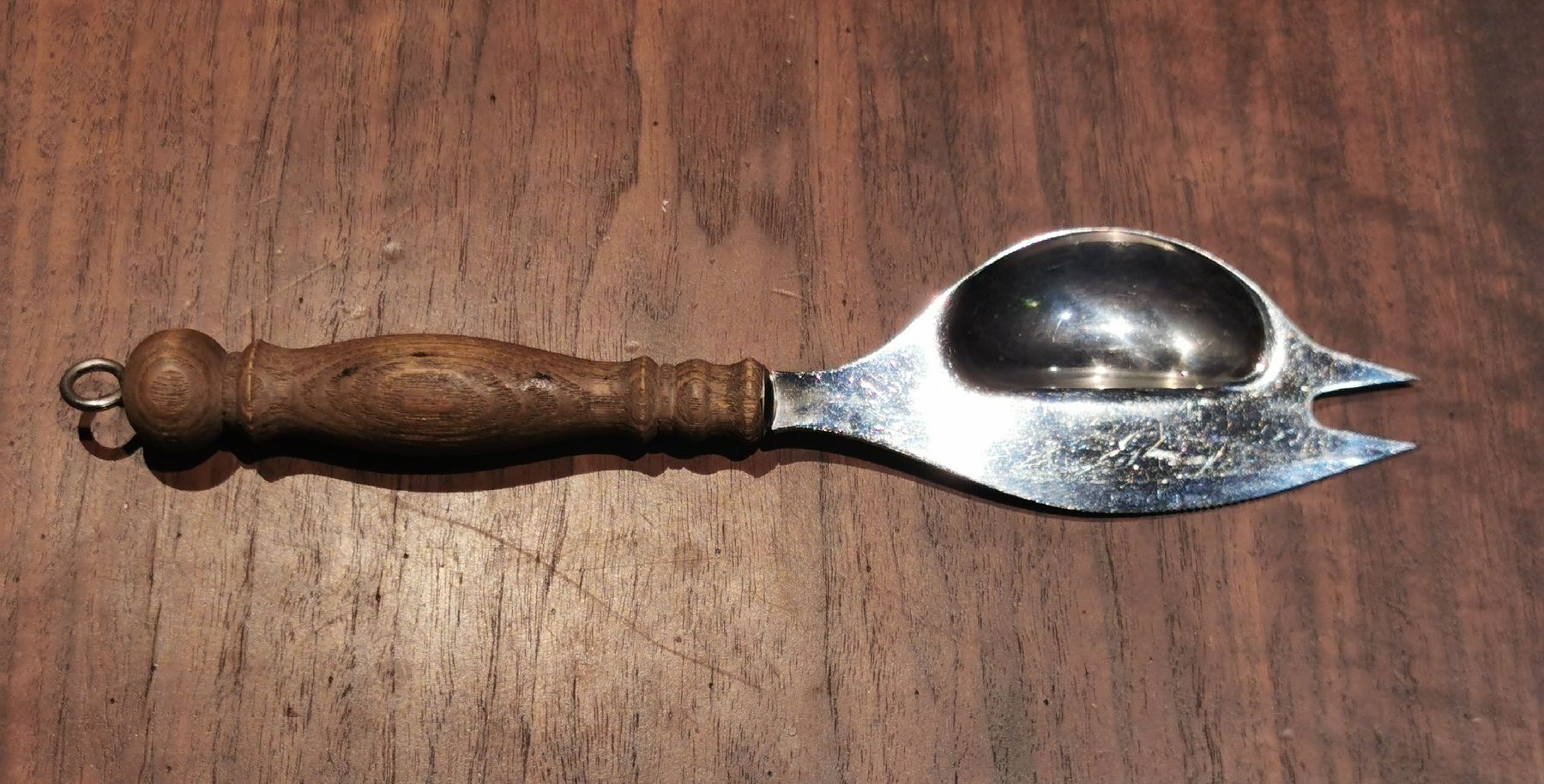 Cucchiai: WMF Cromargan "Probierlöffel" mit  Holzgriff – Usato da Bülach venduto da wynja