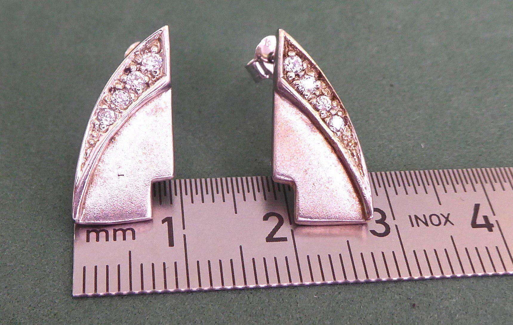 Orecchini pendenti & Orecchini a lobo: Ohrstecker 925 Silber, mit synthetischen Steinchen – Usato da Muri AG venduto da silvermouse007 2