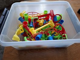 Kugelbahn Hubelino, viele Teile, bunt, ab 3 Jahren