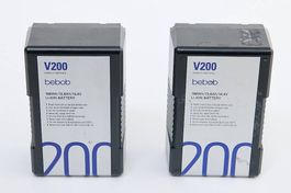 2 BEBOB Akkus V-Mount 200