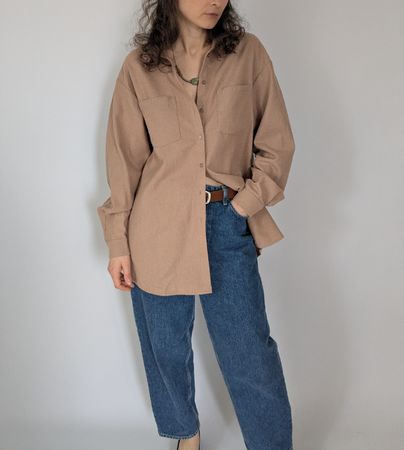 NA-KD Wollhemd Gr. 38 Beige
